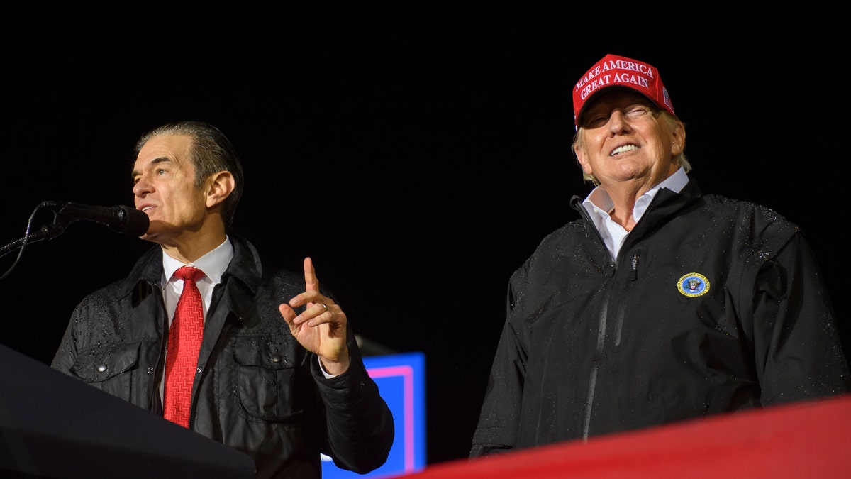 A photo of Dr. Oz and Donald Trump