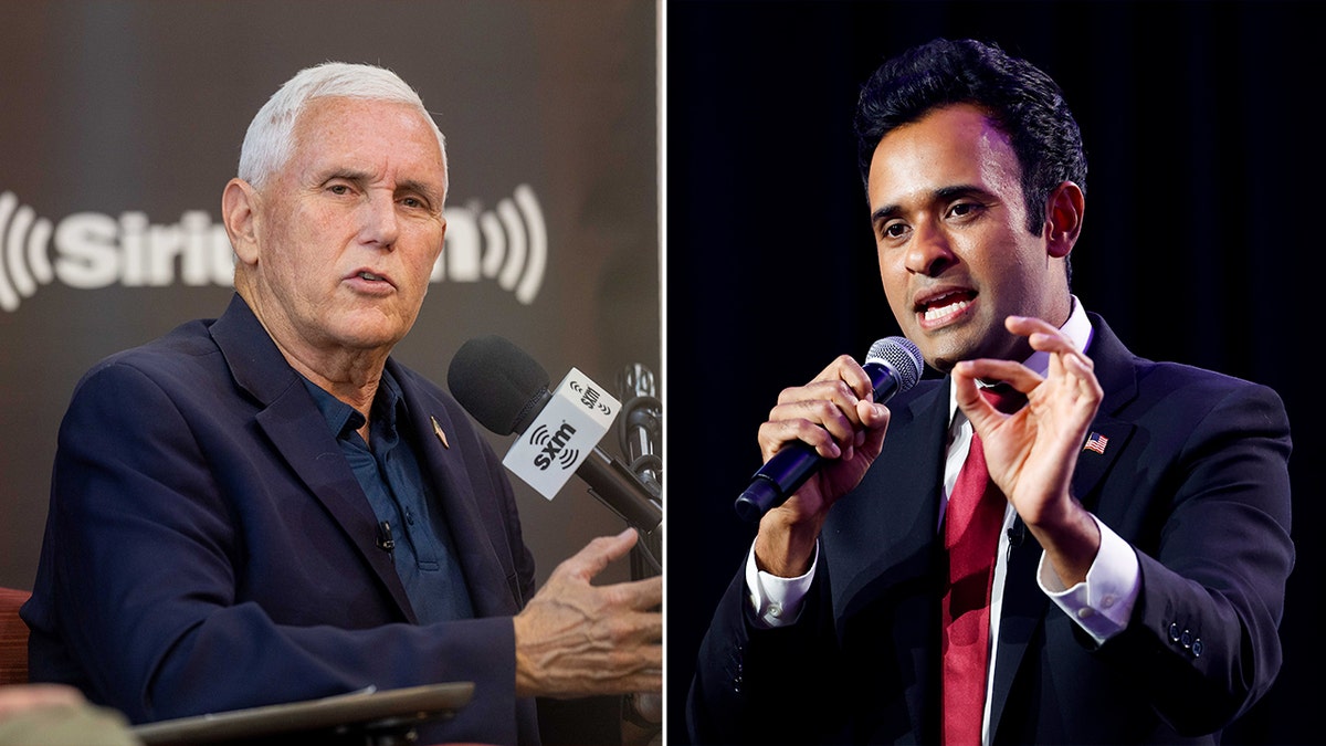 Mike Pence and Vivek Ramaswamy