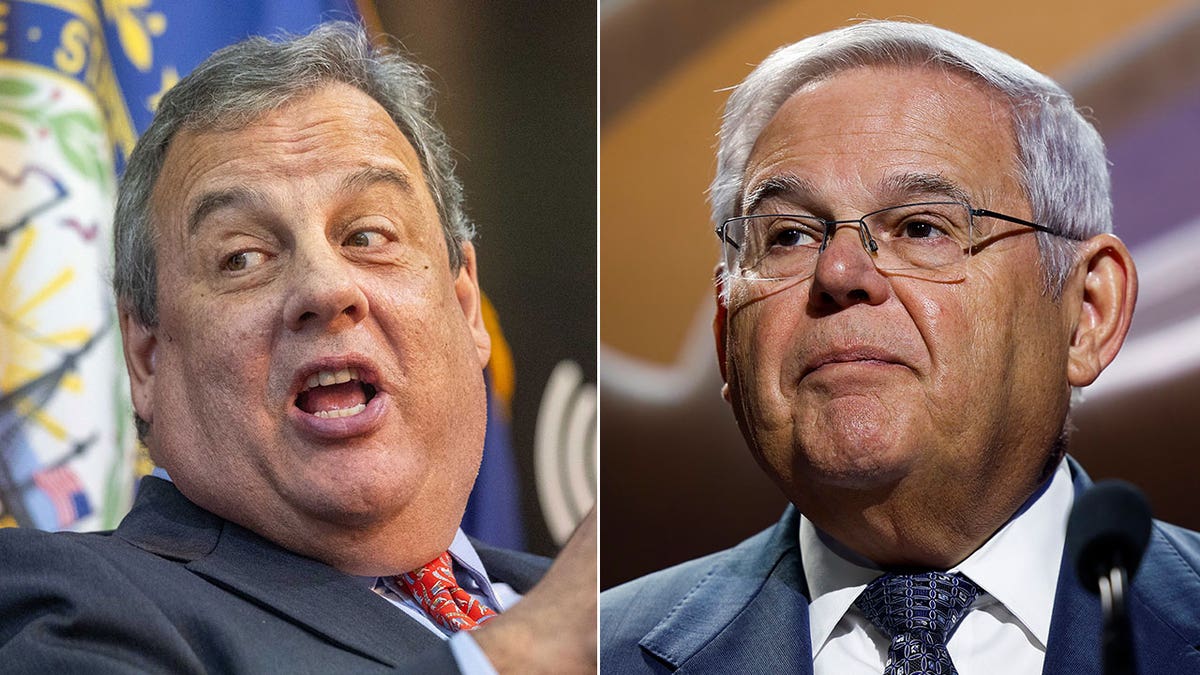 Christie and Menendez split image