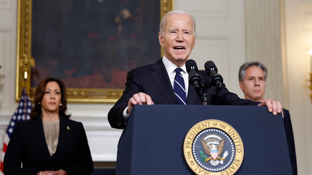 President Biden at White House lectern