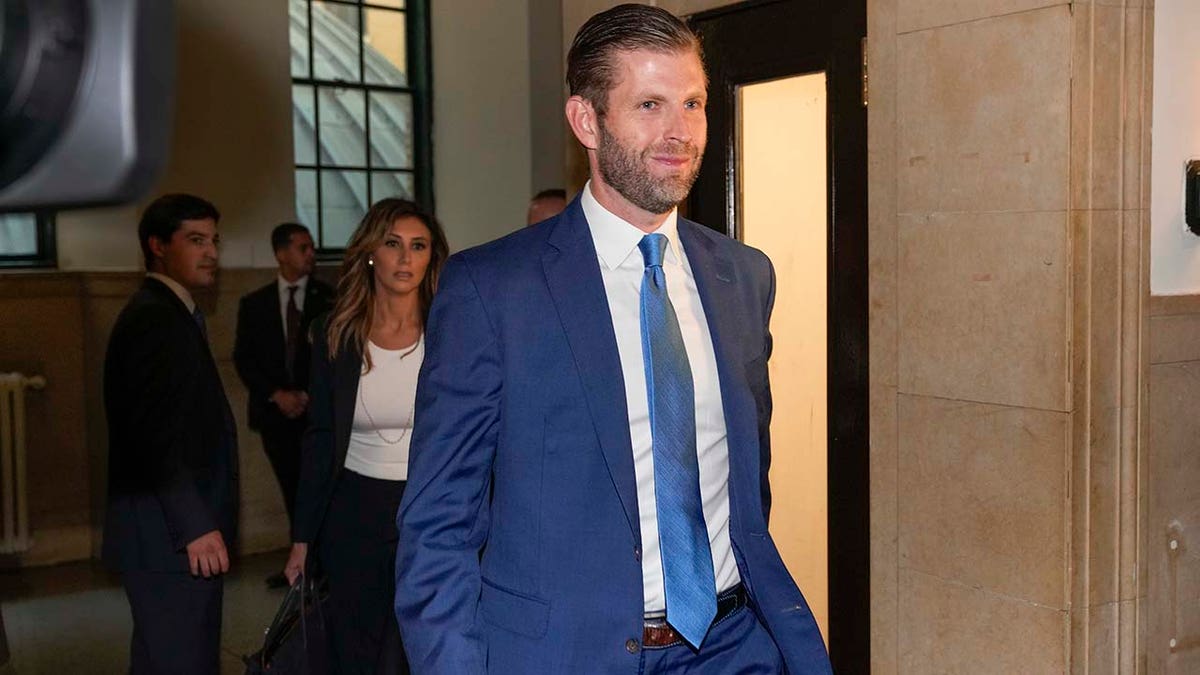 Eric Trump arrives at New York Supreme Court