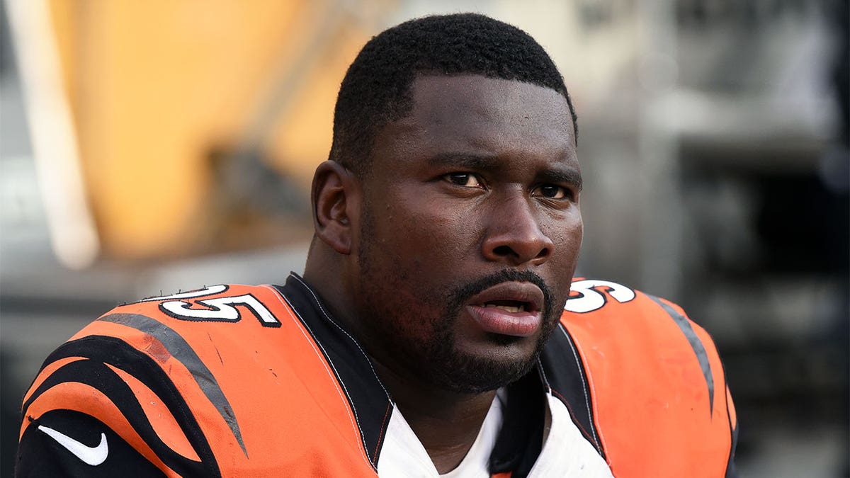 Wallace Gilberry in a 2015 photo when he played for the Cincinnati Bengals 