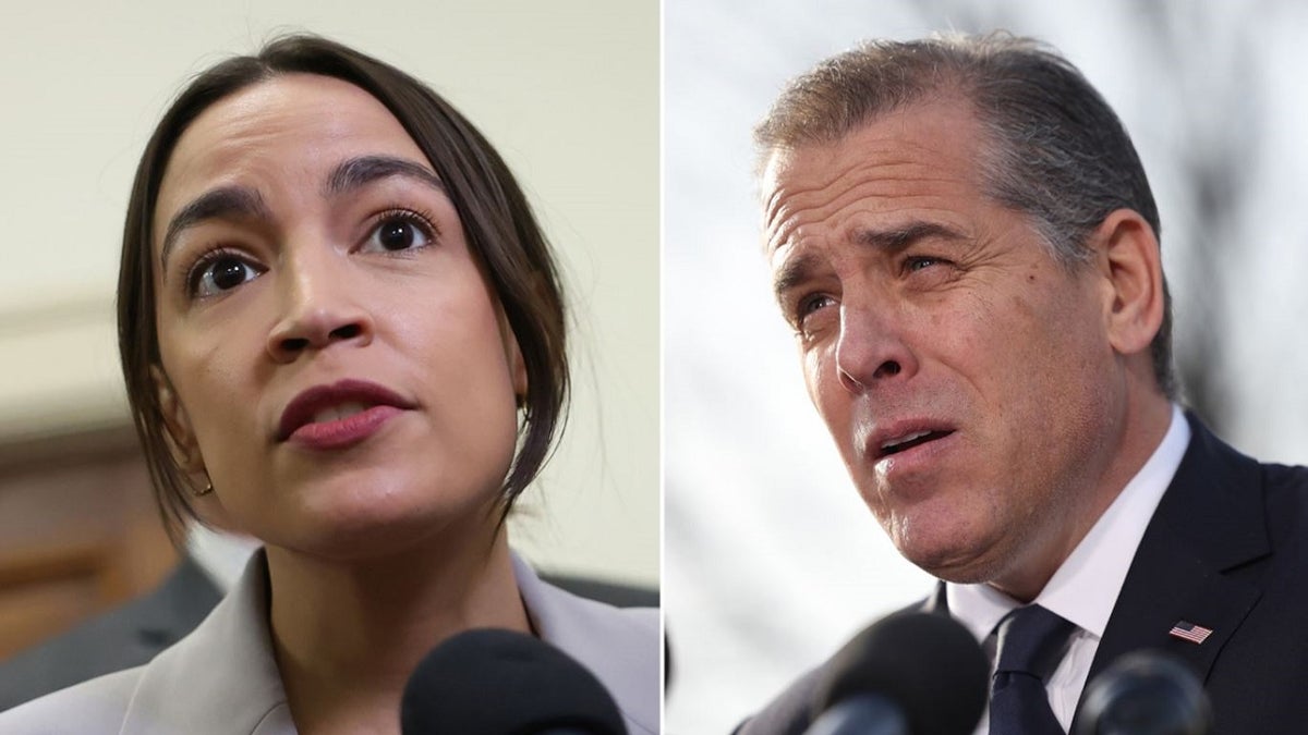 Image of Hunter Biden and Rep. Alexandria Ocasio-Cortez