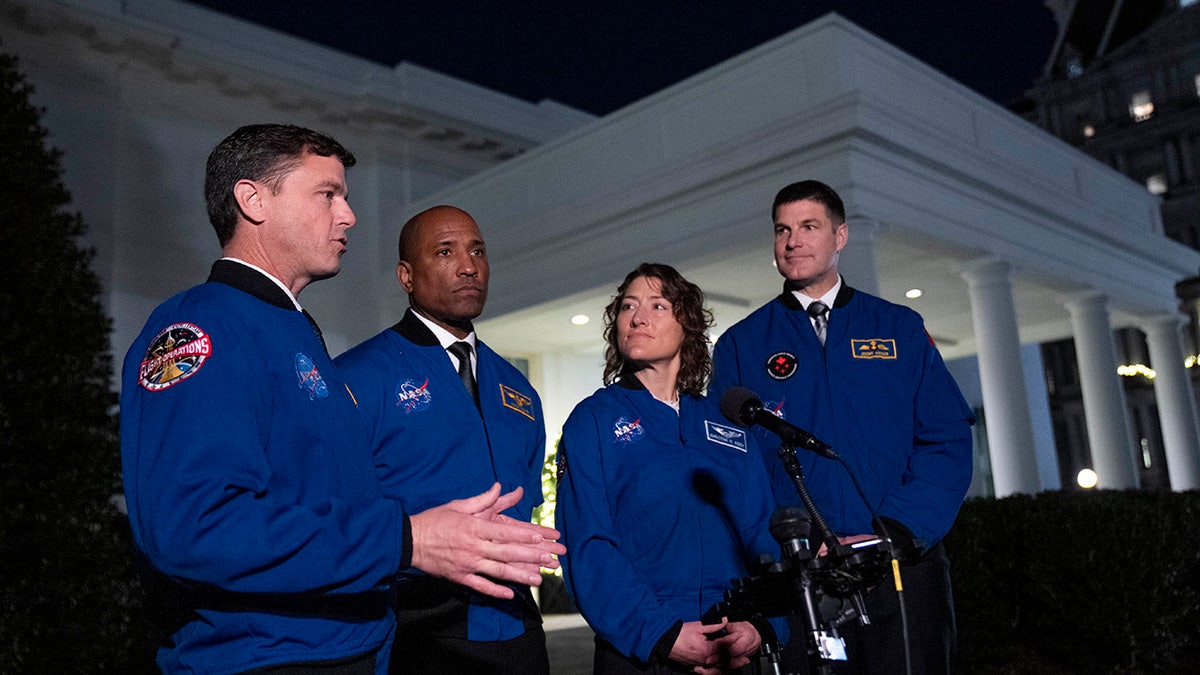 Artemis II crew outside White House
