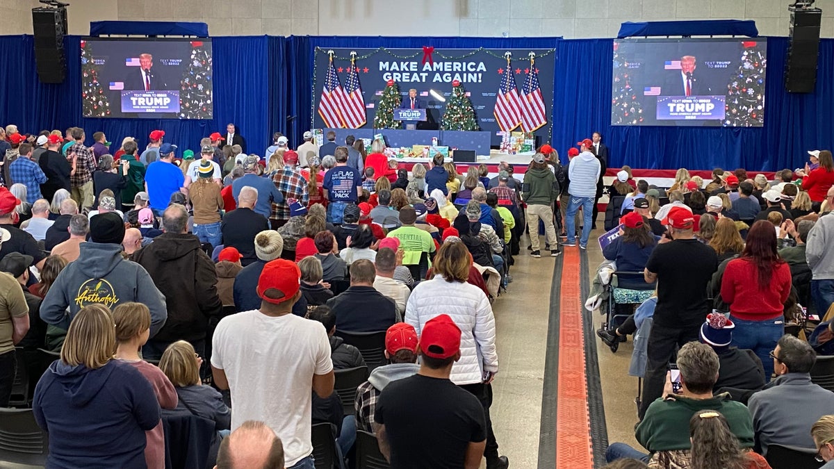 Donald Trump rally in Iowa