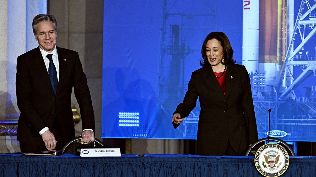 Harris and Blinken at space council meeting