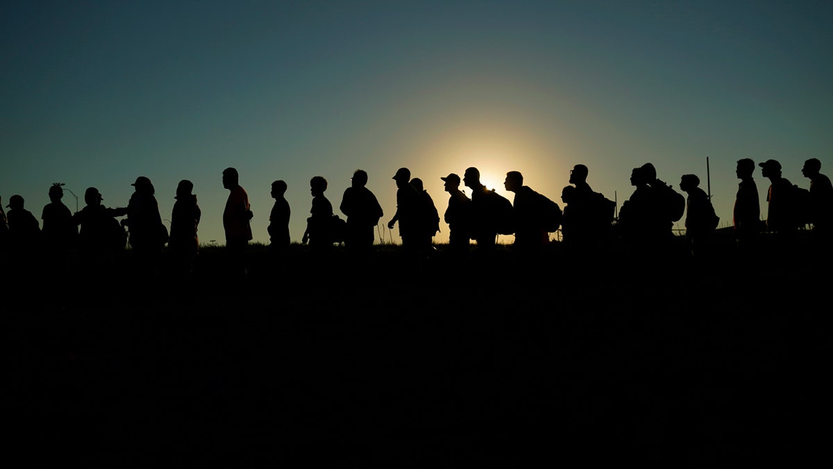 Migrant crossing in Eagle Pass, Texas.