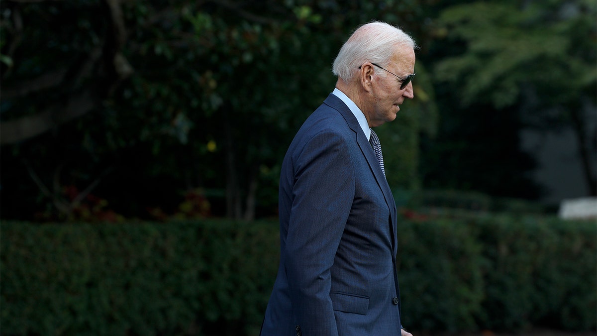 President Joe Biden walking