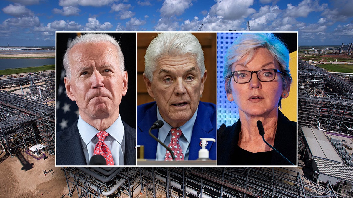 Biden, Williams, Granholm split image