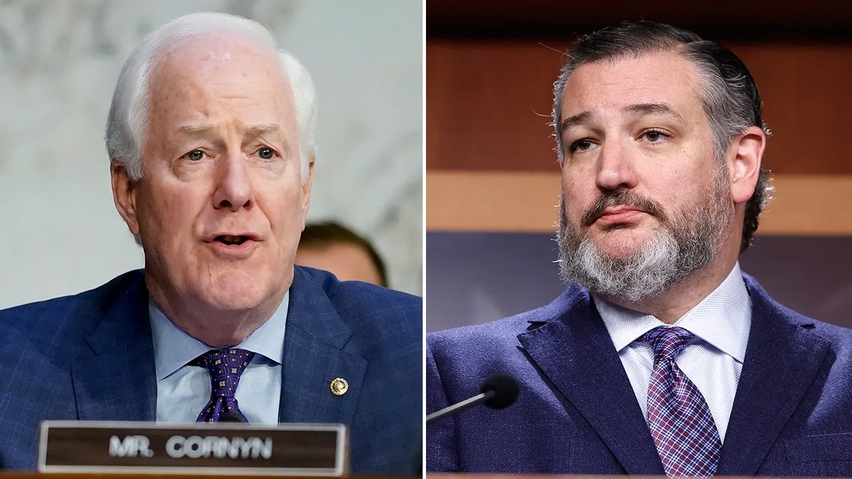 Sens. John Cornyn (left) and Ted Cruz (right)