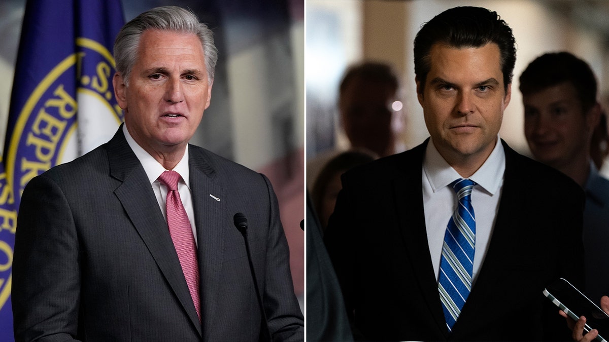 McCarthy and Gaetz split image