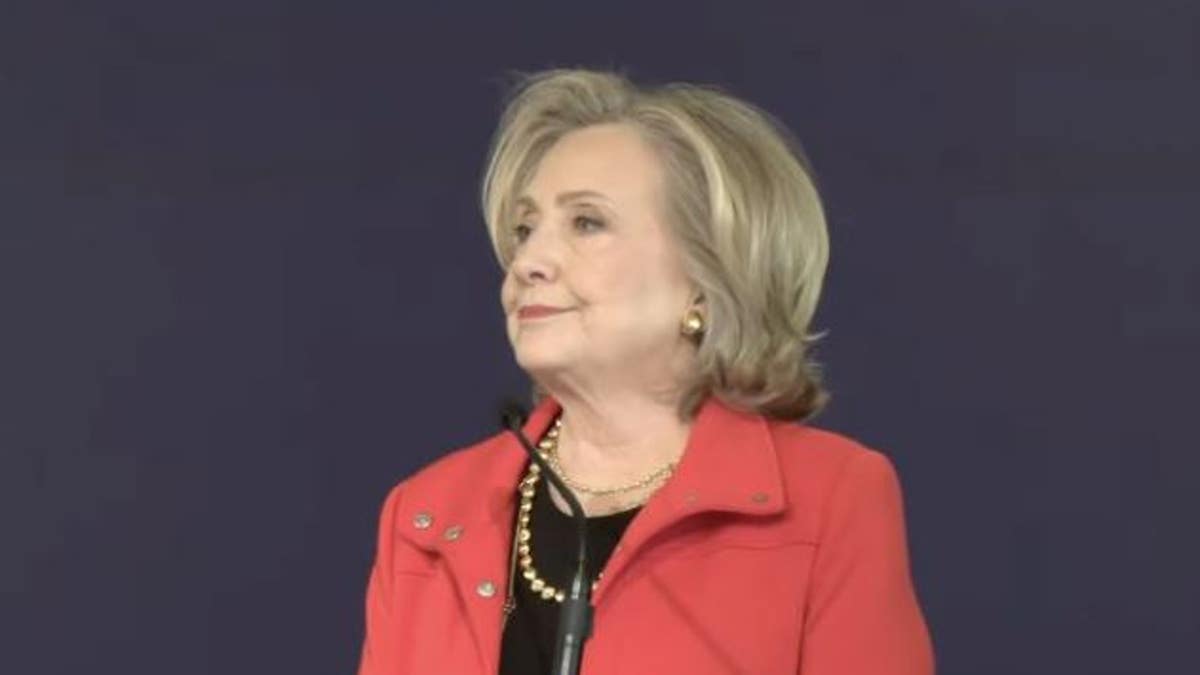 Hillary Clinton looking bemused