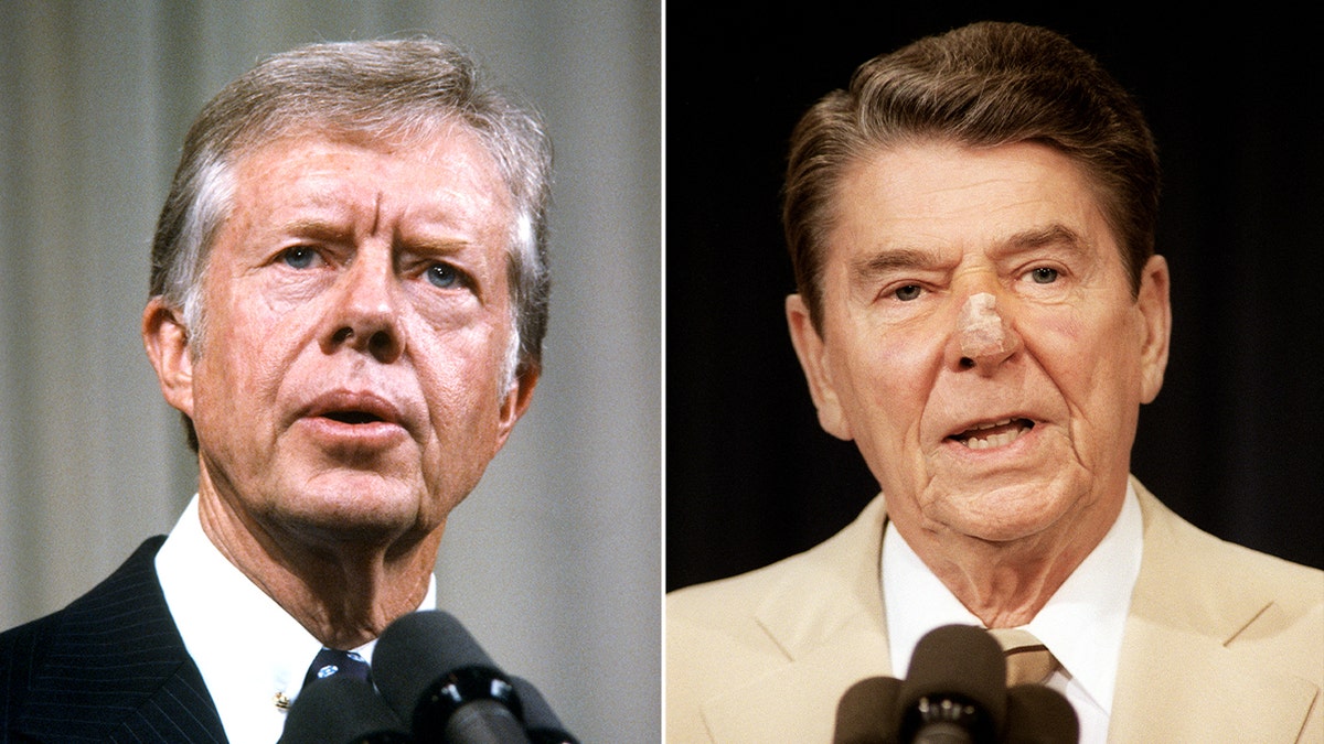 Jimmy Carter and Ronald Regan
