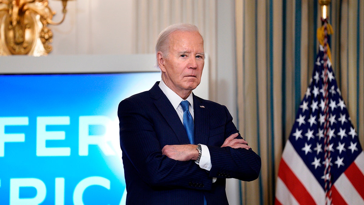 Joe Biden, arms crossed