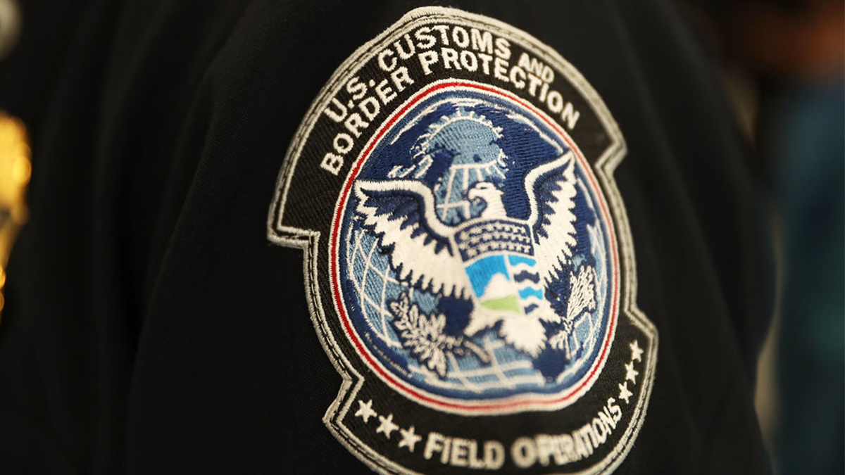 U.S. Customs and Border Protection officer's sleeve.
