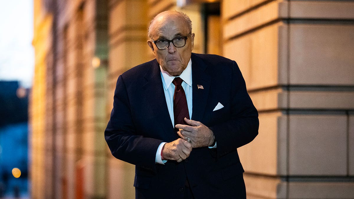 Rudy Giuliani appears at court in Washington D.C., for a defamation case
