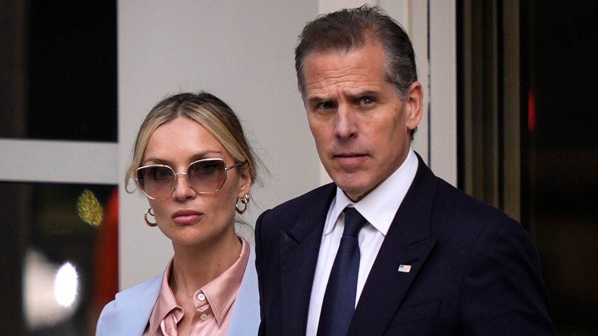 Hunter Biden departs the federal court with his wife Melissa Cohen Biden