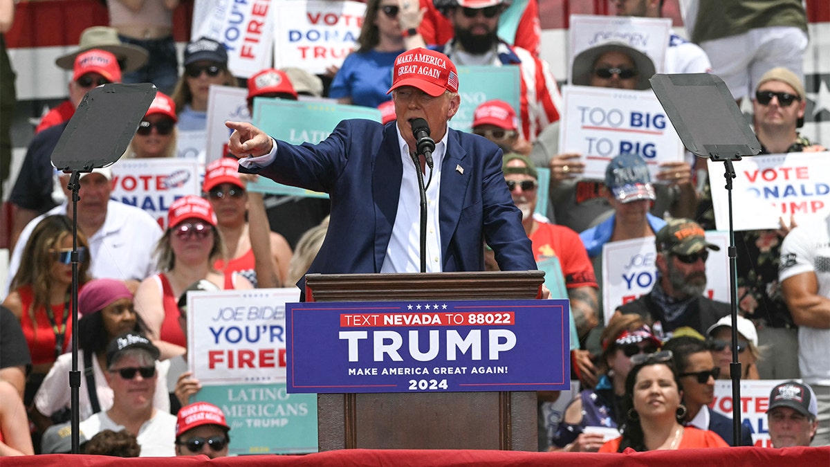 Donald Trump at rally 