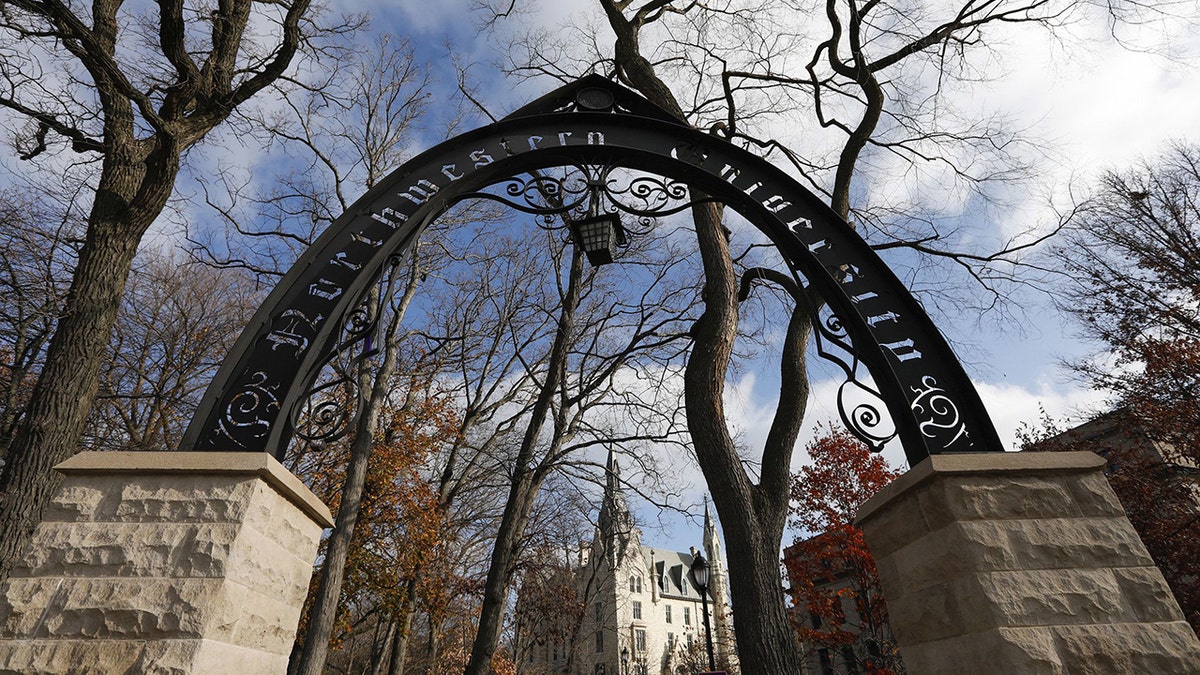 Northwestern University campus's Weber Arch