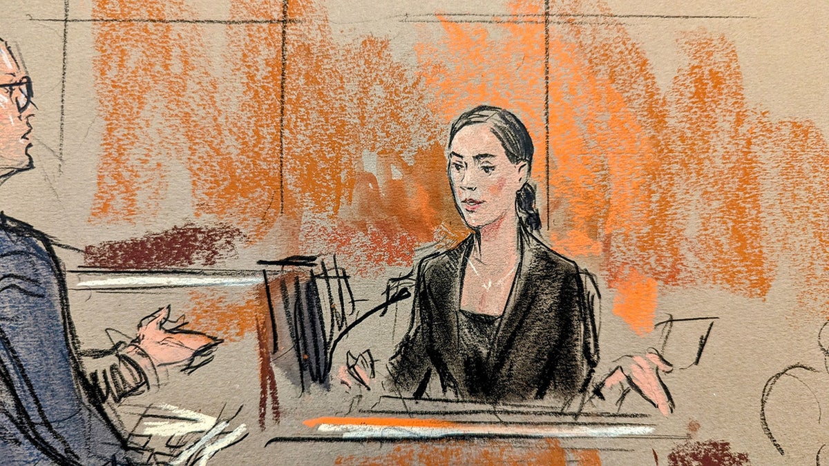 A court sketch depicts Naomi Biden’s testimony during Hunter Biden’s federal trial