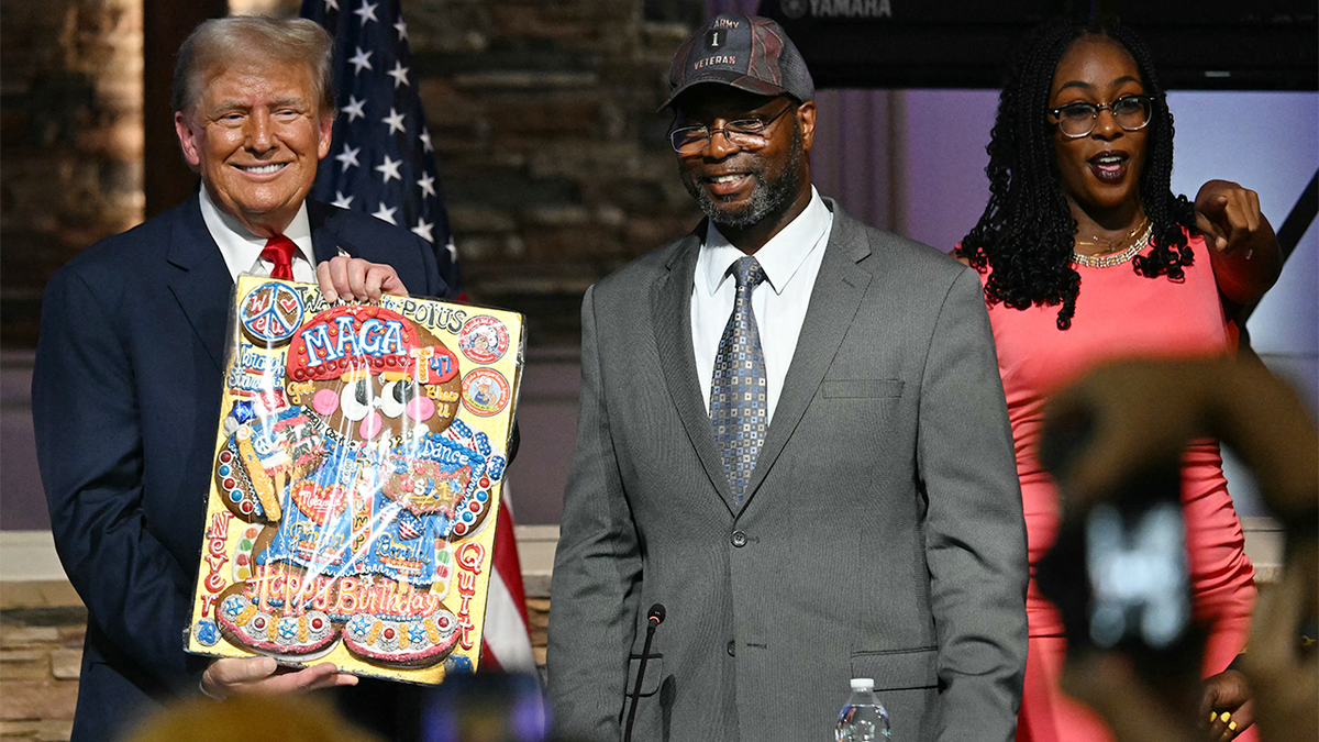 Supporters of Trump at Detroit church 