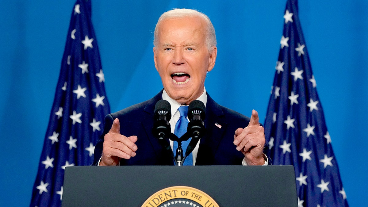 President Biden during a news conference during the NATO Summit in Washington, D.C., on July 11, 2024.