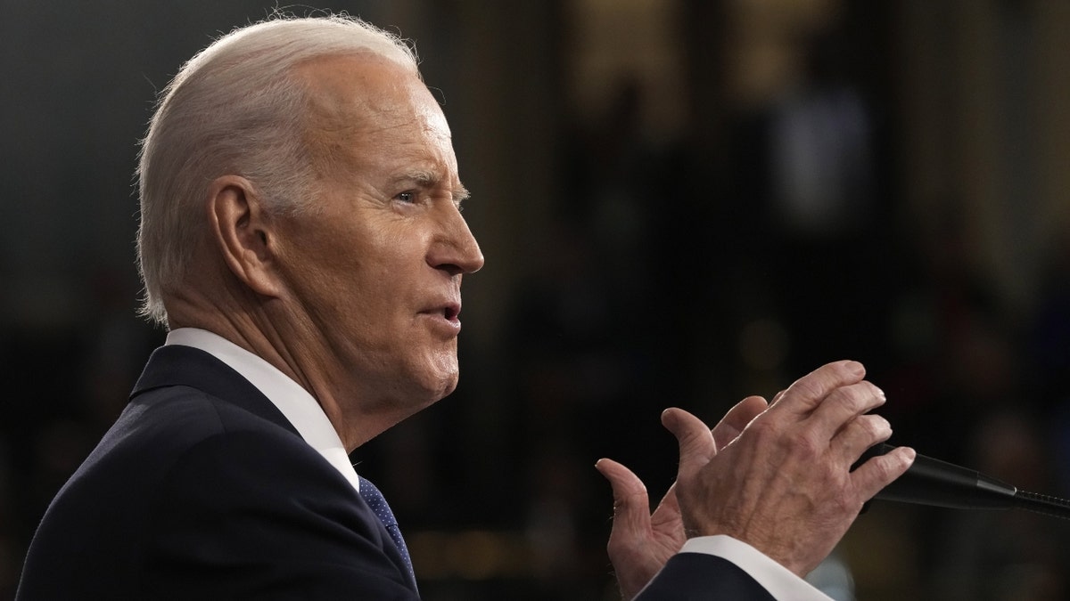 U.S. President Joe Biden speaking