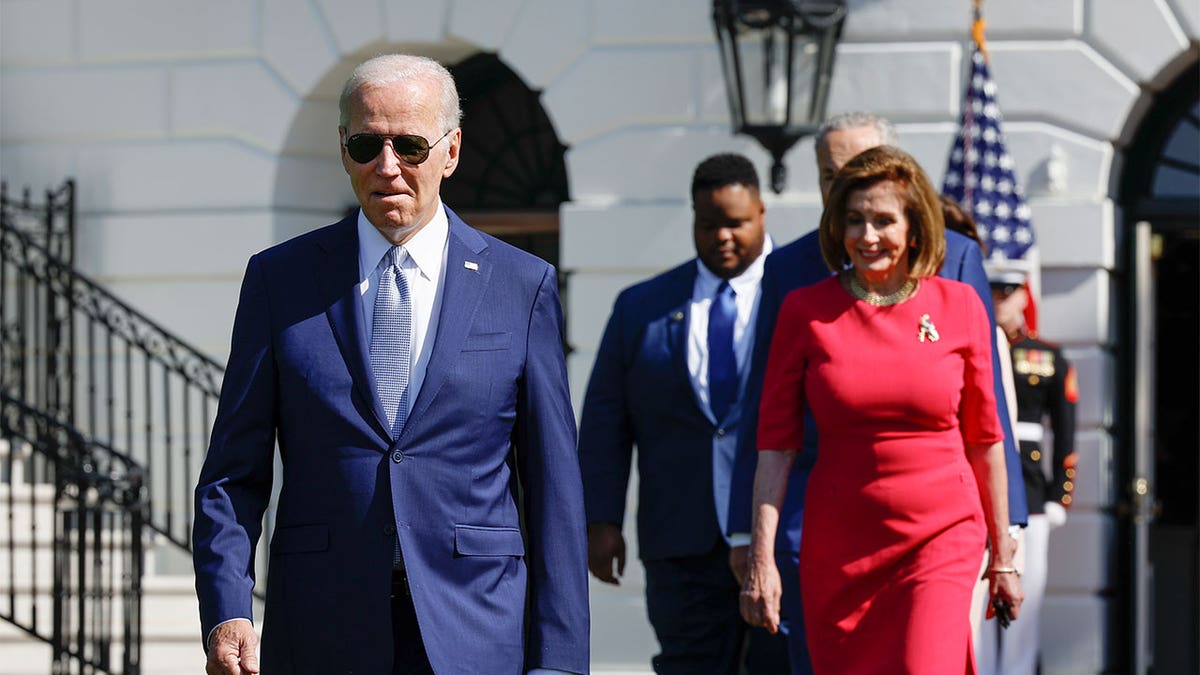 President Joe Biden and Nancy Pelosi