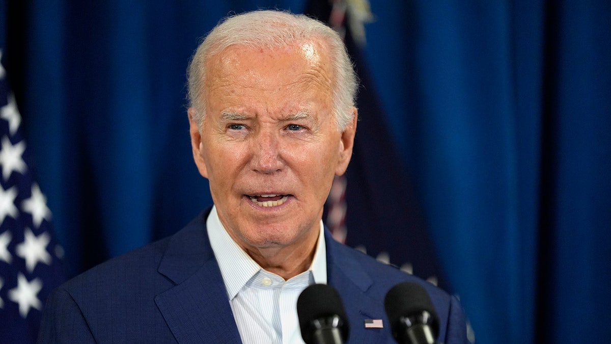 President Joe Biden speaks in Rehoboth Beach, Delaware