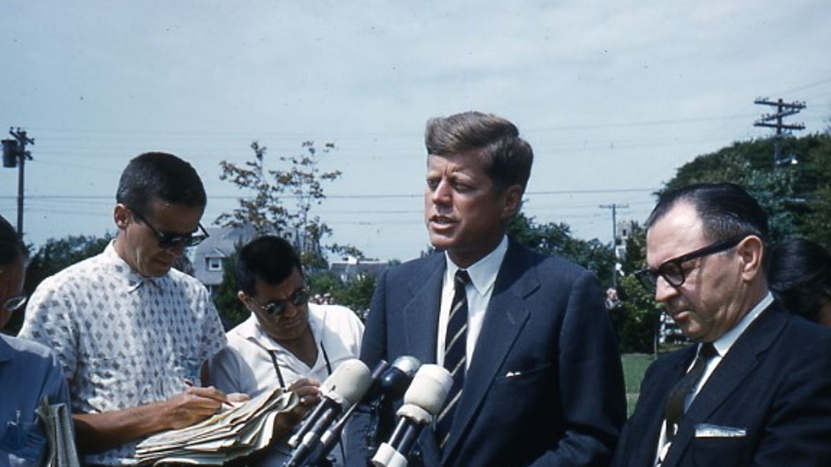 Mario Biasetti with JFK