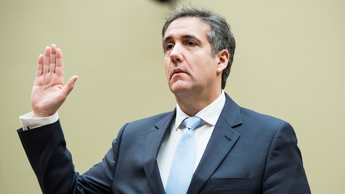 Michael Cohen swearing in.