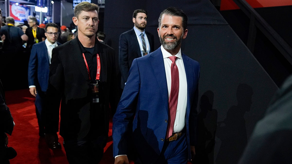 Donald Trump Jr. arrives Day 3 of the Republican National Convention
