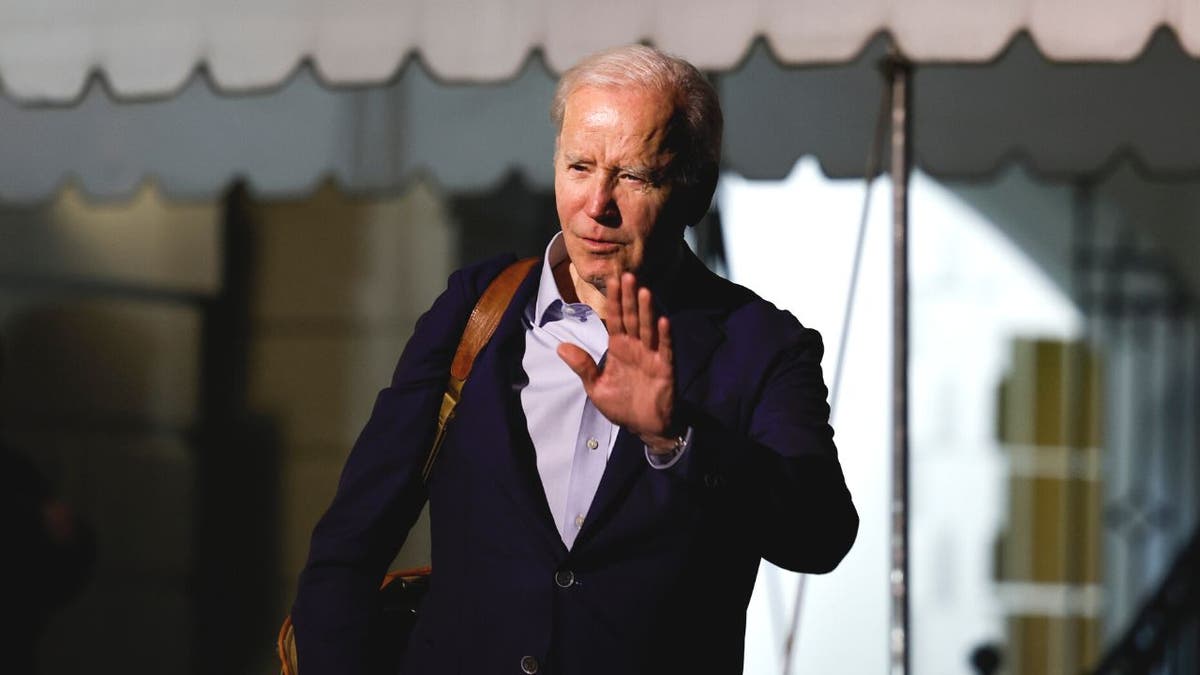 Biden waving