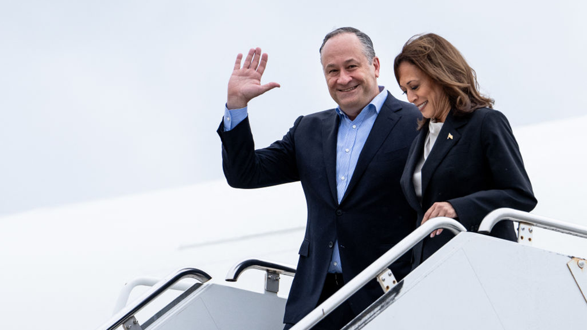 Vice President Kamala Harris and second gentleman Douglas Emhoff