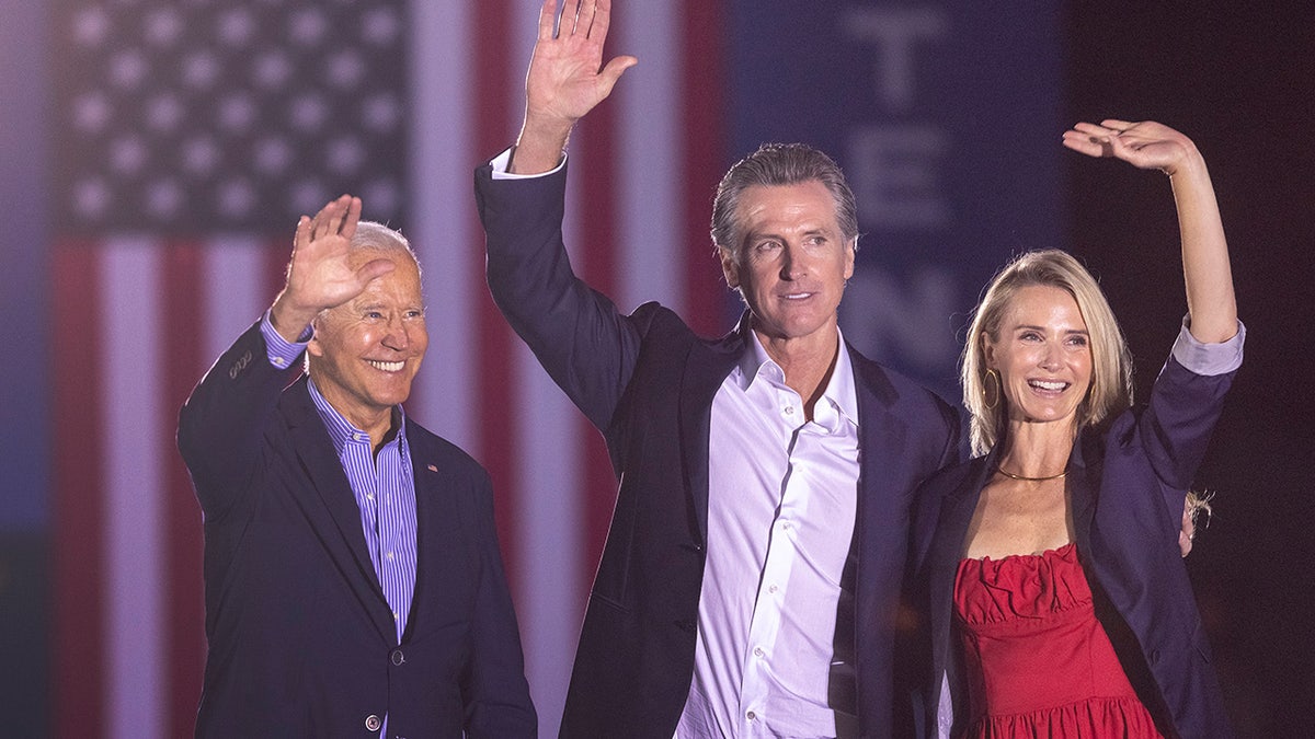 Gavin Newsom with Biden