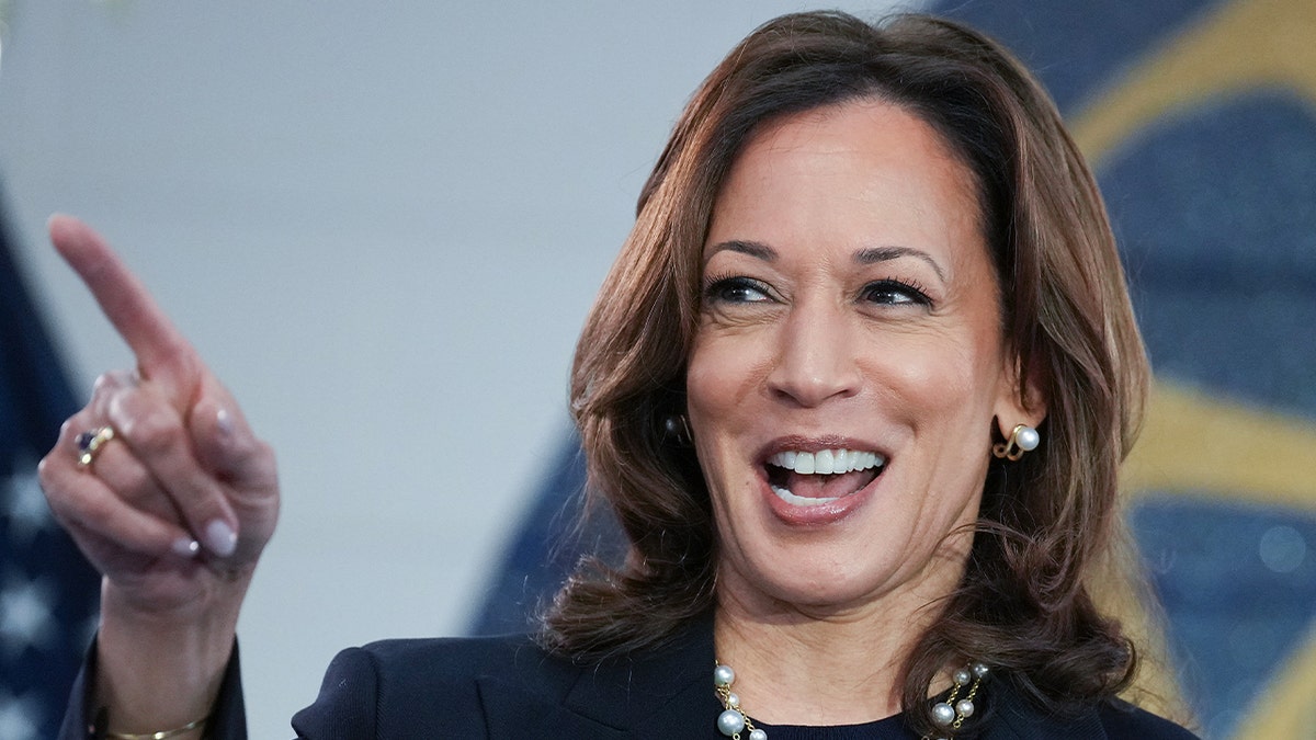 Kamala harris pointing