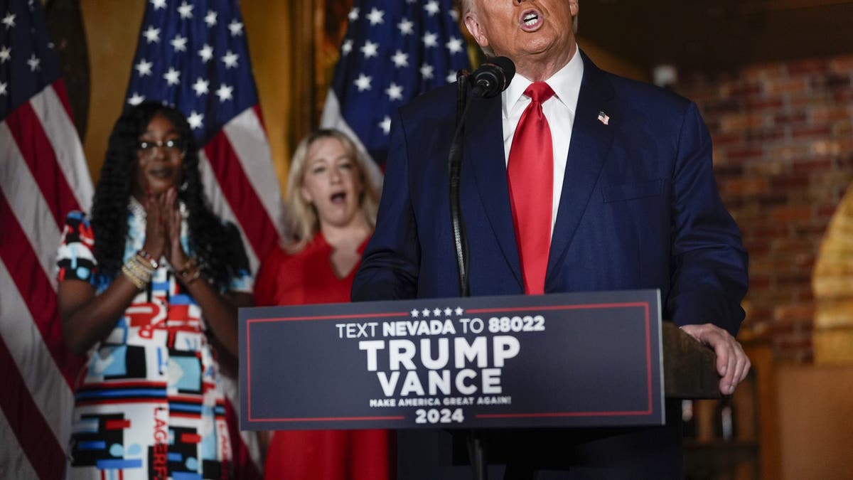 former President Trump speaking at event in Las Vegas