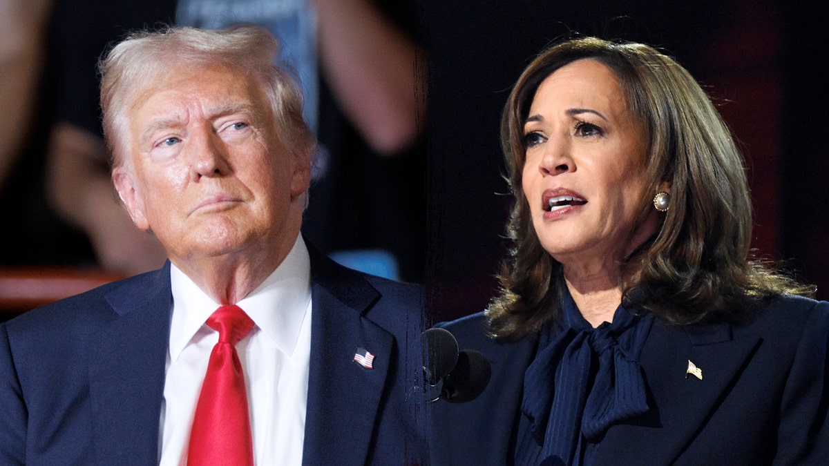 Former President Trump and Vice President Harris