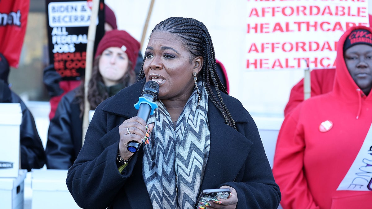 Cori Bush at DC protest