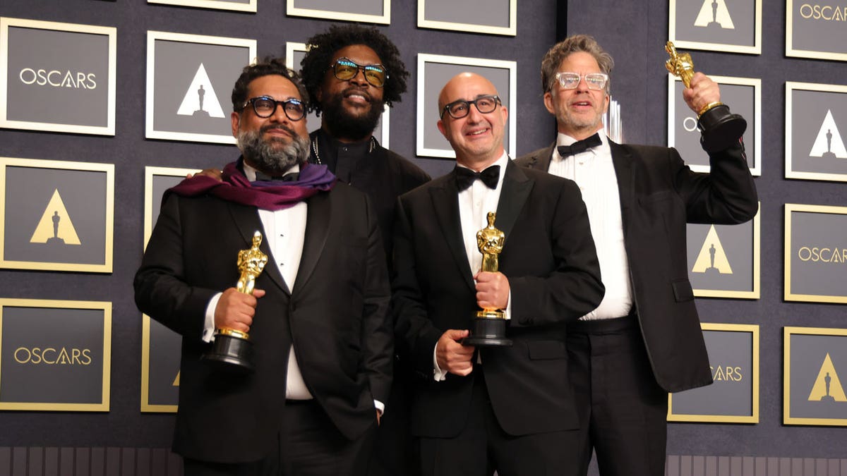 The Roots' Questlove with others at Oscar Awards