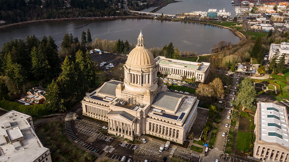 Washington State Capitol seen from the air