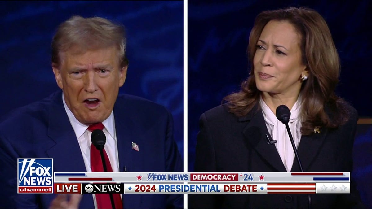 Kamala Harris during debate with Trump 