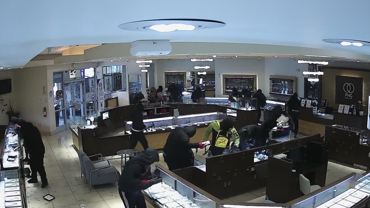 Surveillance video still from jewelry store