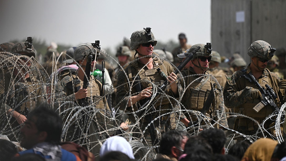 US soldiers Abbey Gate Afghanistan