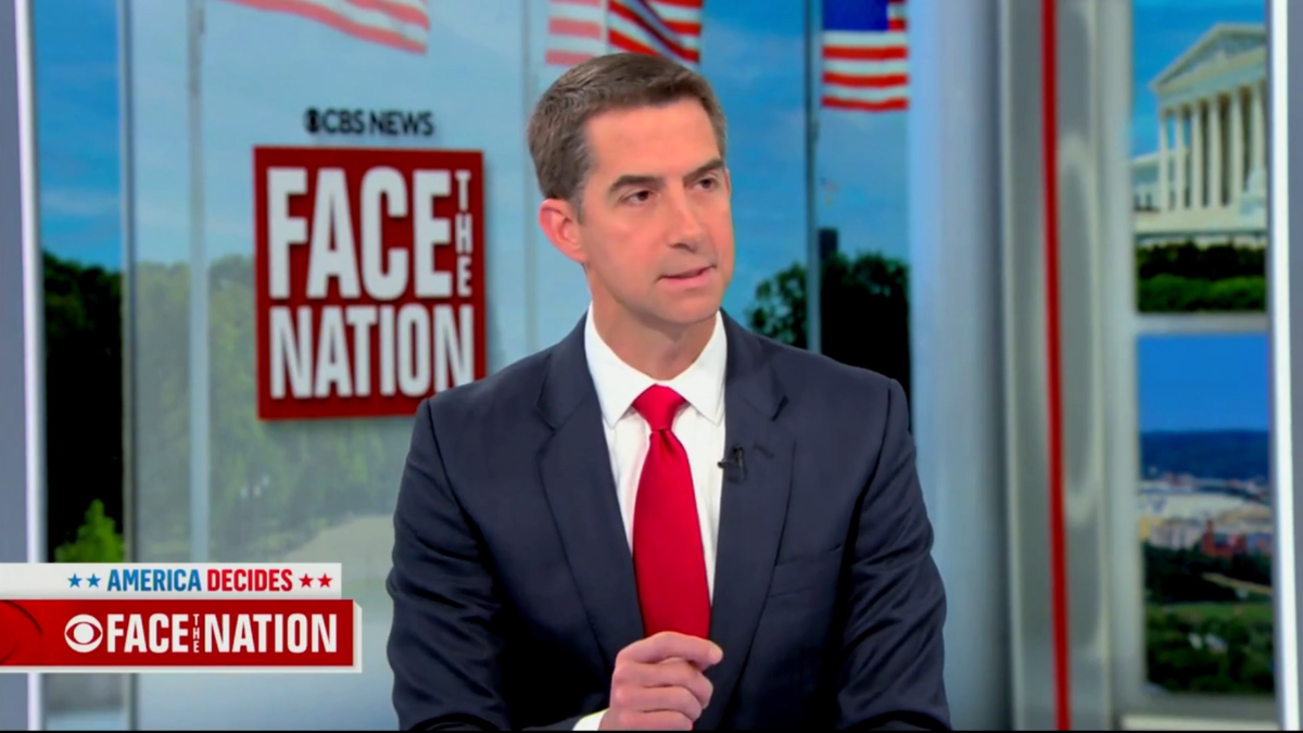 Tom Cotton closeup shot from Face the Nation 