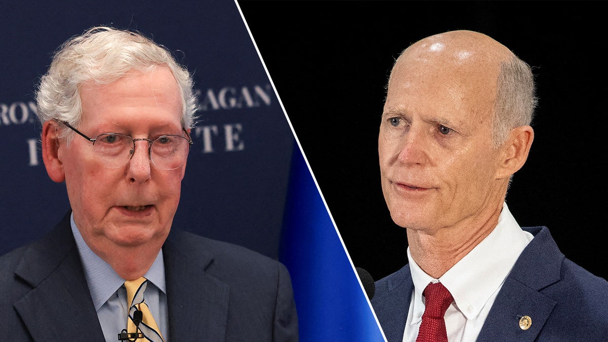 Mitch McConnell, Rick Scott photo split