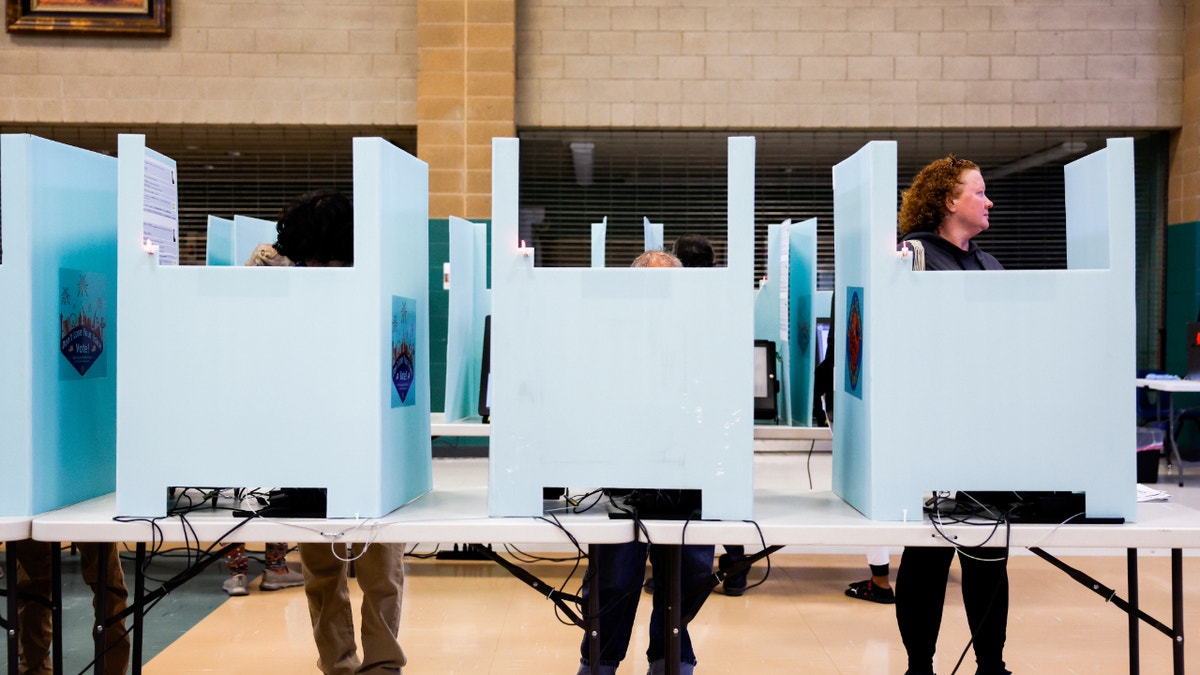 Nevada voting booth