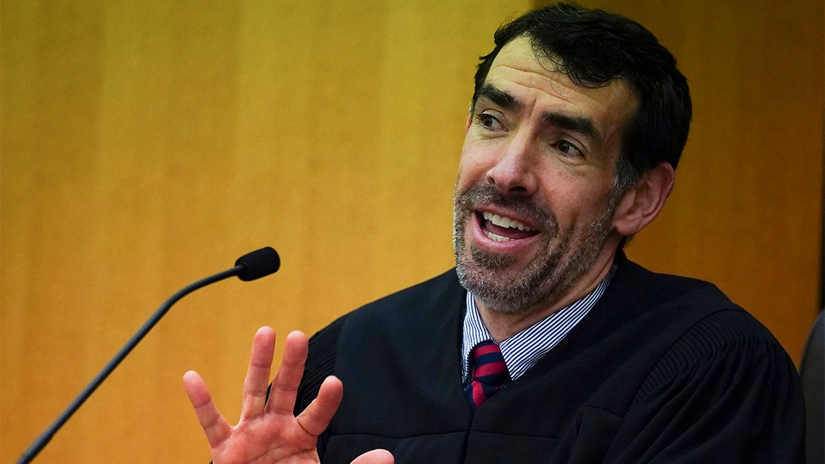 Fulton County Superior Court Judge Robert McBurney is seen in court in Georgia