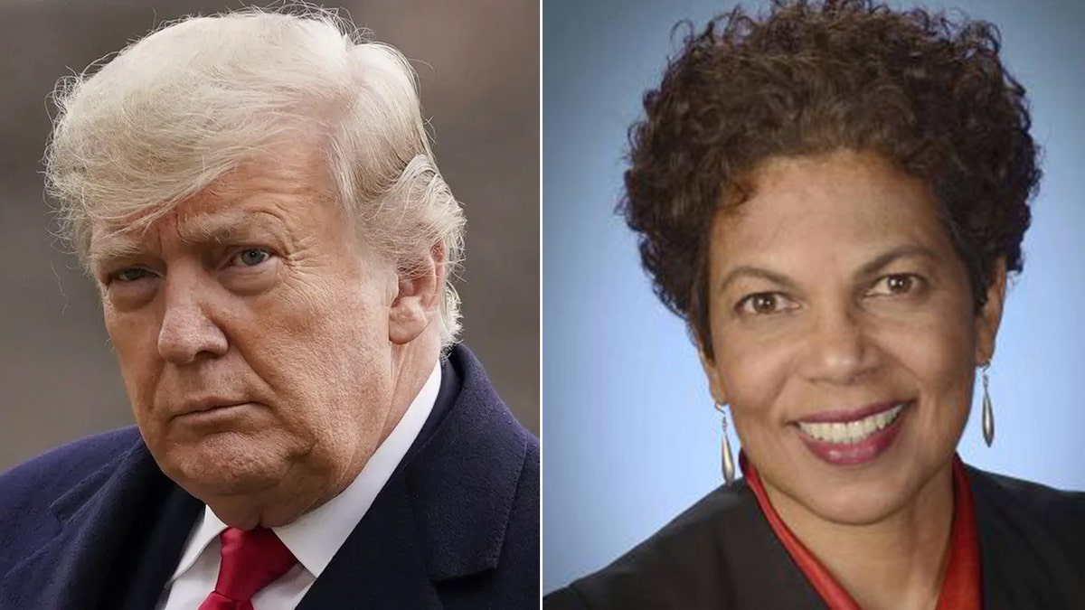 Former President Donald J. Trump and Judge Tanya Chutkan in a split image