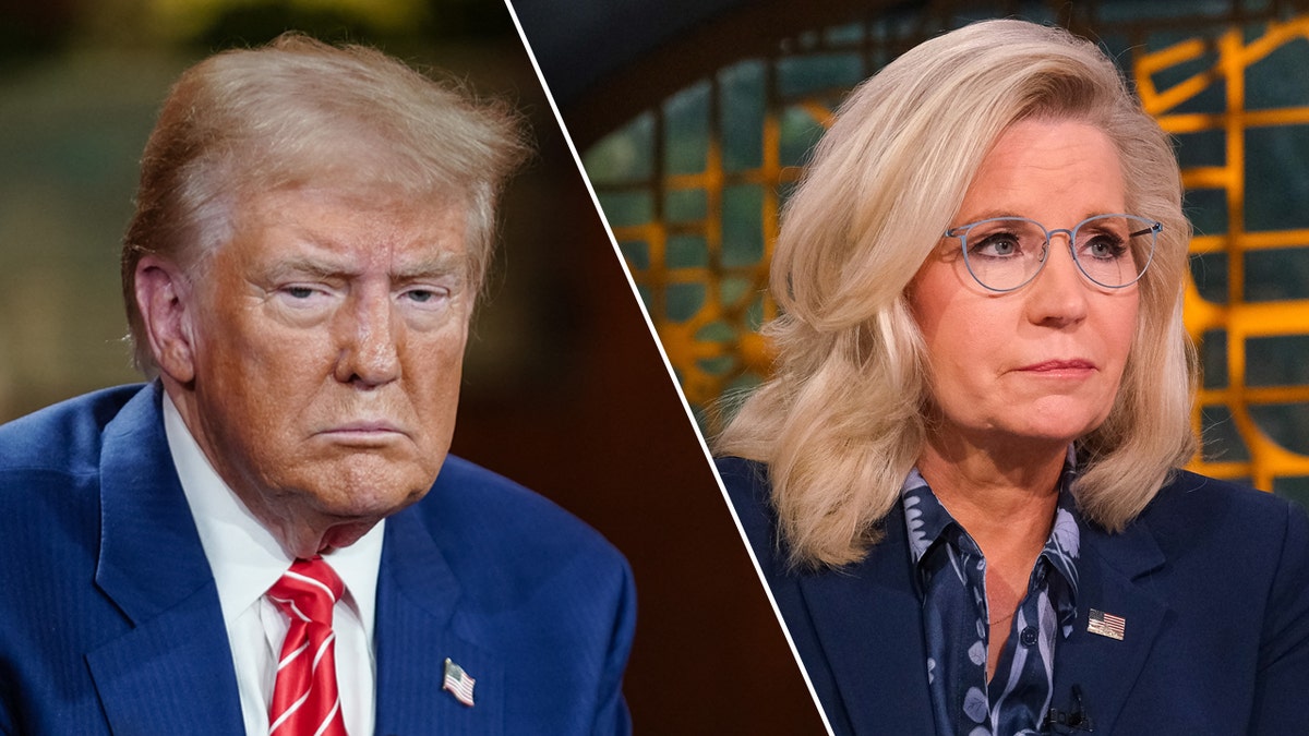 President Donald Trump and Rep. Liz Cheney